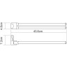 Полотенцедержатель WASSERKRAFT LEINE K-5031WHEITE
